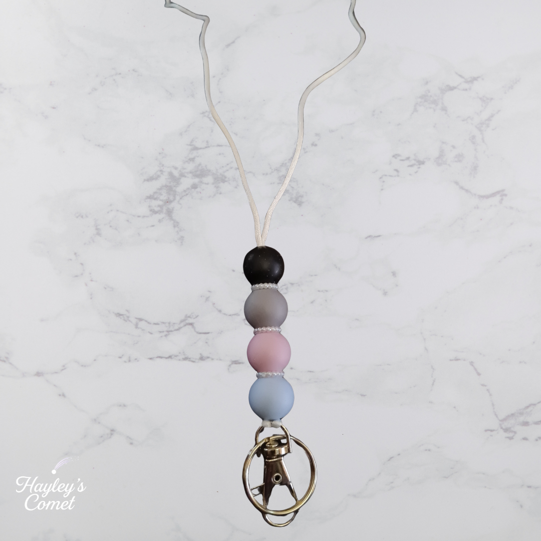 Peach Cloud Lanyard