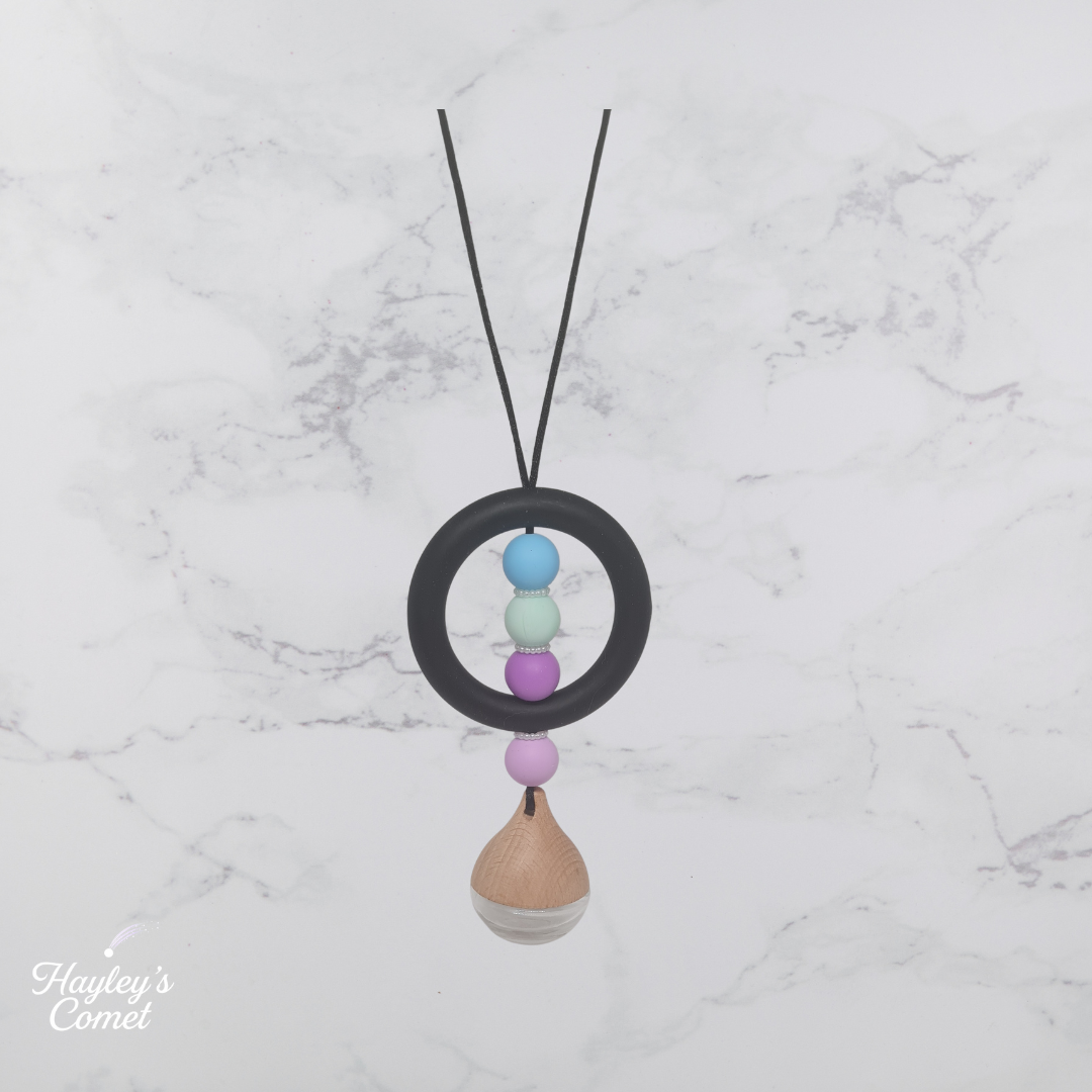 Dreamscape Orbit Car Charm | Handmade Beaded Cosmic Car Charm