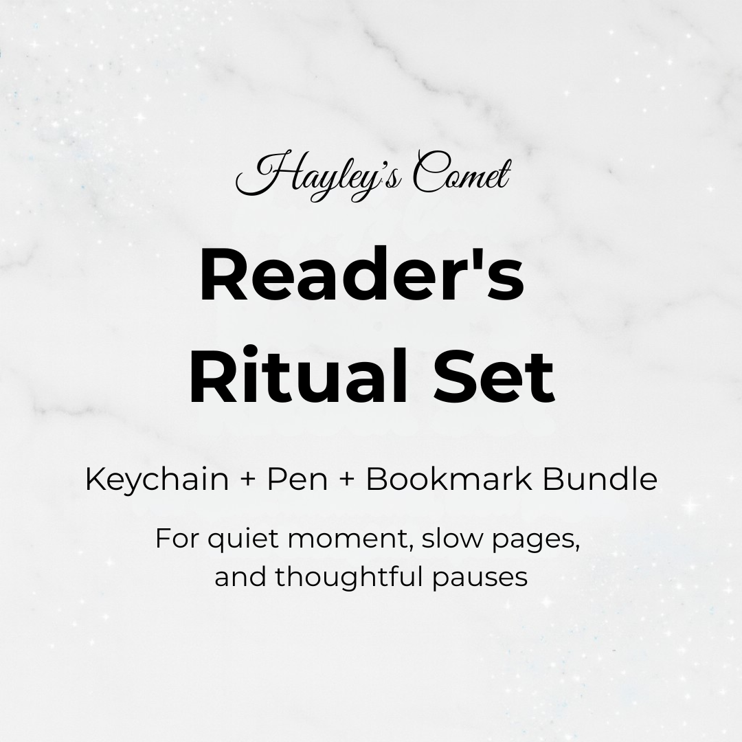 Reader's Ritual Set - Keychain + Pen + Bookmark Bundle