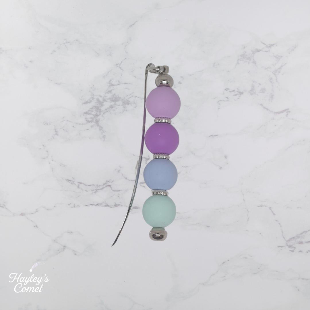 Dreamy Nebula Bookmark | Handmade Beaded Cosmic Bookmark