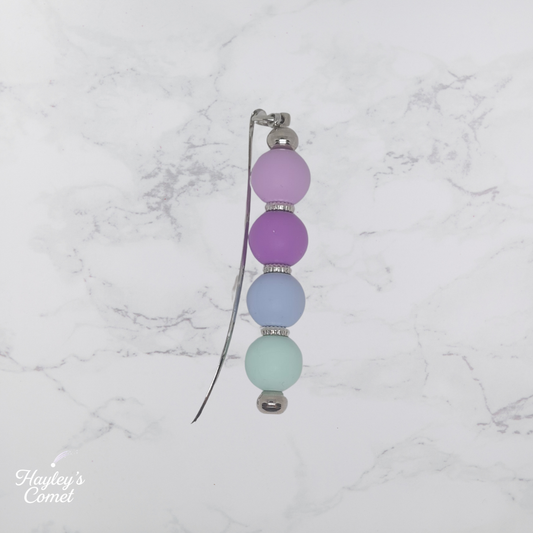 Dreamy Nebula Bookmark | Handmade Beaded Cosmic Bookmark