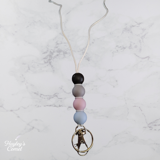 Peach Cloud Lanyard