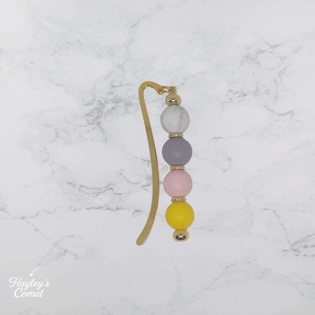 Candy Cloud Bookmark | Handmade Beaded Cosmic Bookmark