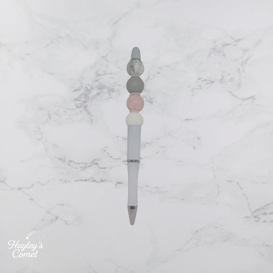 Celestial Marble Pen | Handmade Beaded Cosmic Pen