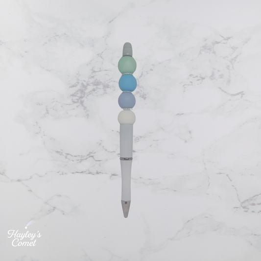Frosted Cosmos Pen | Handmade Beaded Cosmic Pen