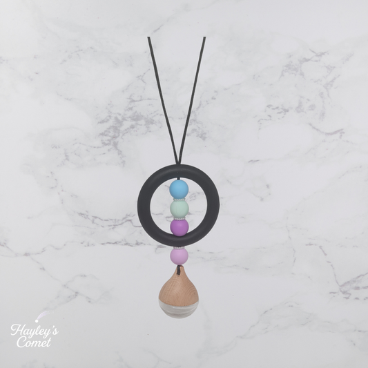 Dreamscape Orbit Car Charm | Handmade Beaded Cosmic Car Charm