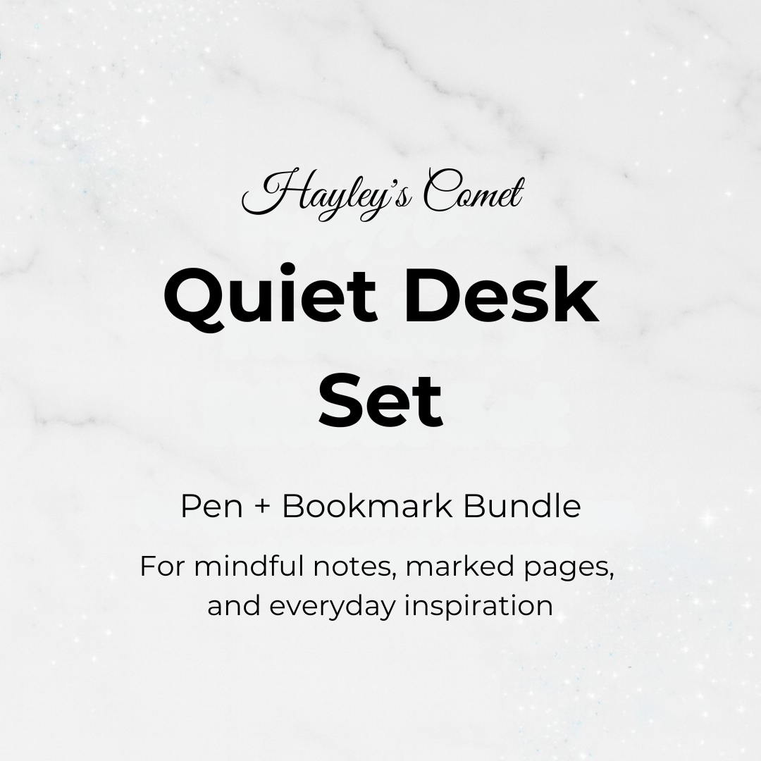Quiet Desk Set - Pen & Bookmark Bundle