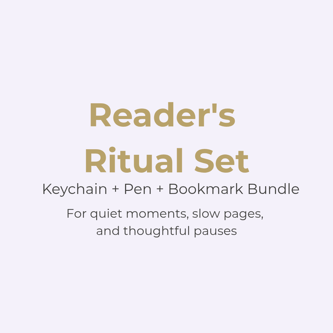 Reader's Ritual Set - Keychain + Pen + Bookmark Bundle