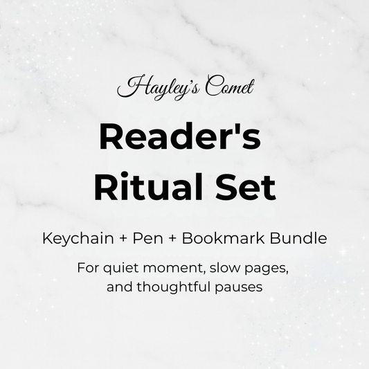 Reader's Ritual Set - Keychain + Pen + Bookmark Bundle
